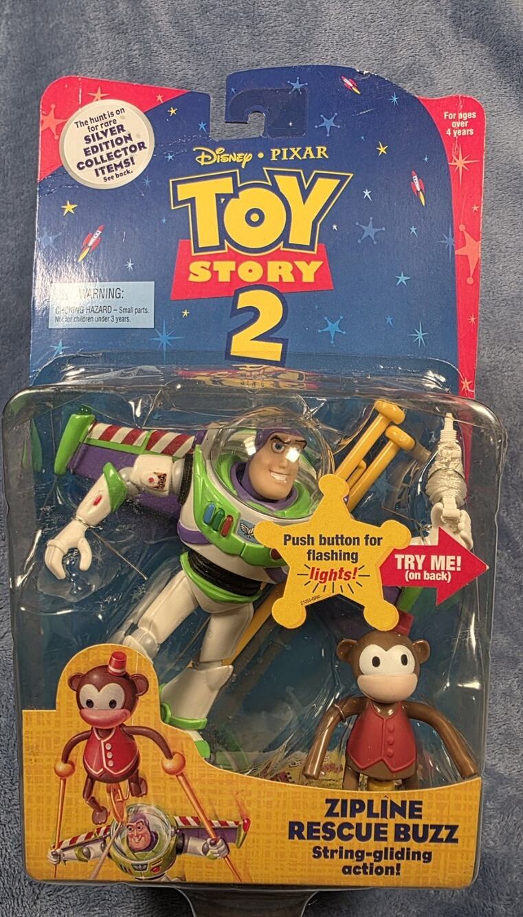 Disney Pixar Toy Story 2 Zipline Rescue Buzz Lightyear Mattel #21055